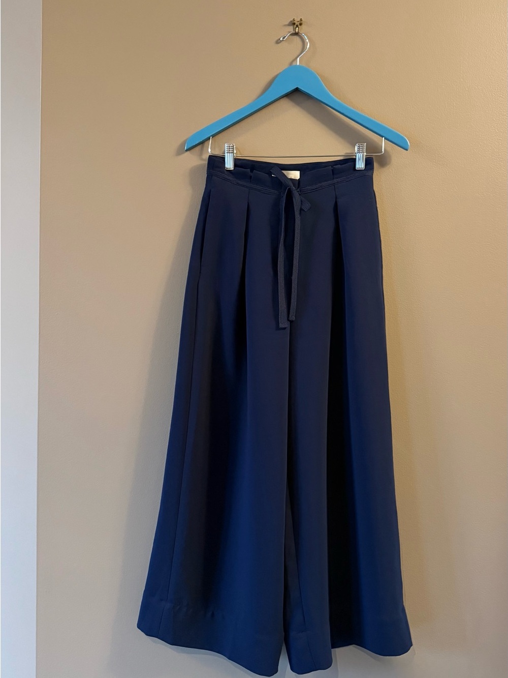 Wilfred Navy High-Waisted Culottes — Size 4